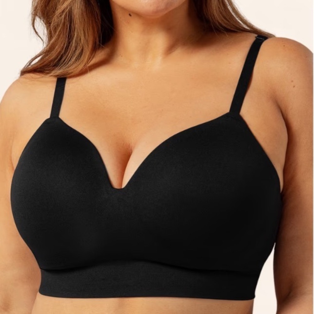 TrueKind Supportive Comfort Wireless Shaping Bra 2XL Black New With Tags